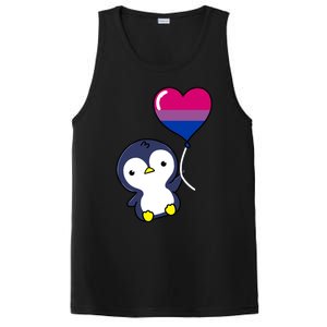 Penguin Balloon Bisexual Pride Gift PosiCharge Competitor Tank