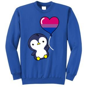 Penguin Balloon Bisexual Pride Gift Sweatshirt