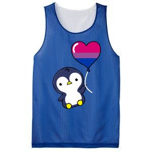 Penguin Balloon Bisexual Pride Gift Mesh Reversible Basketball Jersey Tank