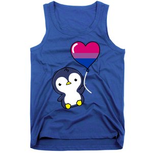 Penguin Balloon Bisexual Pride Gift Tank Top