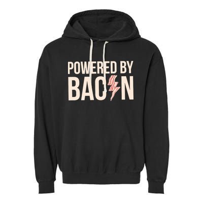 Powered By Bacon Garment-Dyed Fleece Hoodie