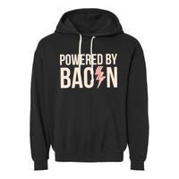 Powered By Bacon Garment-Dyed Fleece Hoodie