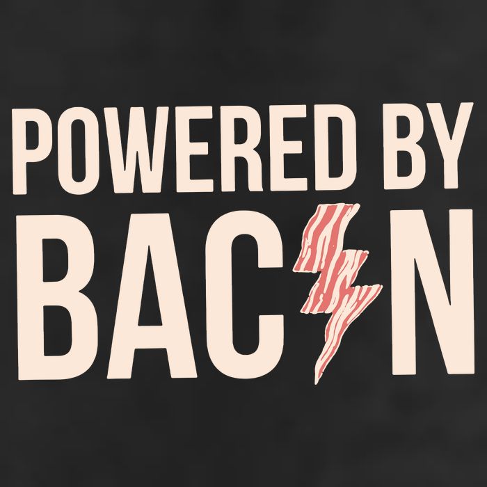 Powered By Bacon Garment-Dyed Fleece Hoodie