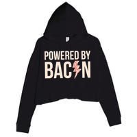 Powered By Bacon Crop Fleece Hoodie