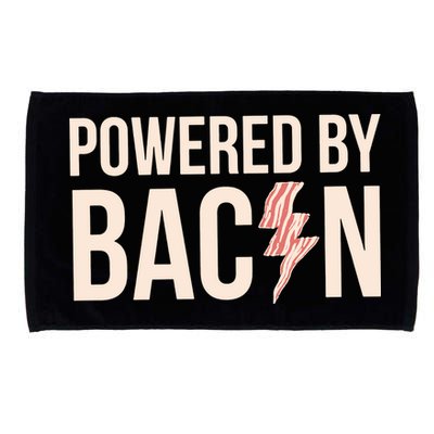 Powered By Bacon Microfiber Hand Towel