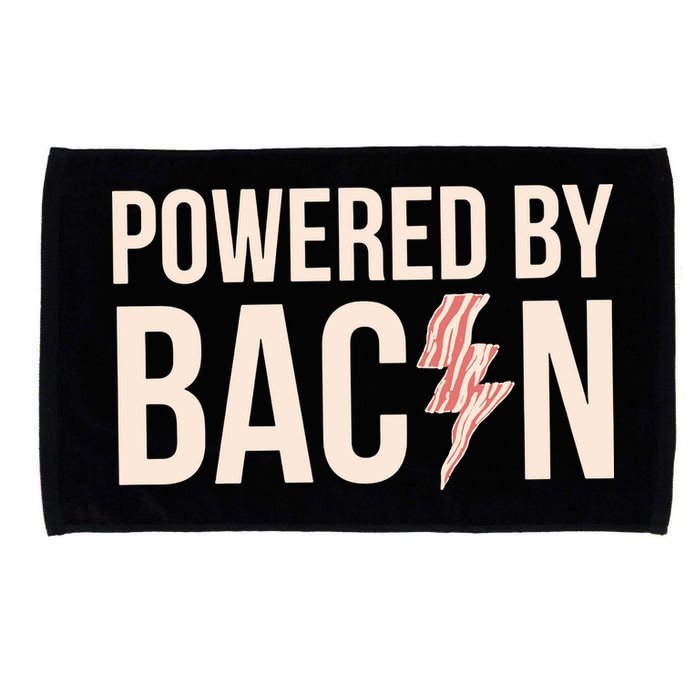 Powered By Bacon Microfiber Hand Towel