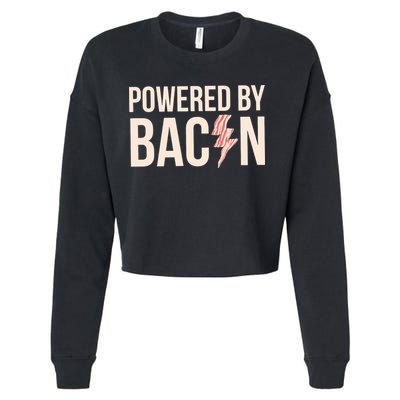 Powered By Bacon Cropped Pullover Crew