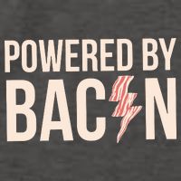 Powered By Bacon Vector Backpack