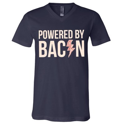 Powered By Bacon V-Neck T-Shirt
