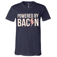 Powered By Bacon V-Neck T-Shirt