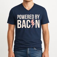 Powered By Bacon V-Neck T-Shirt