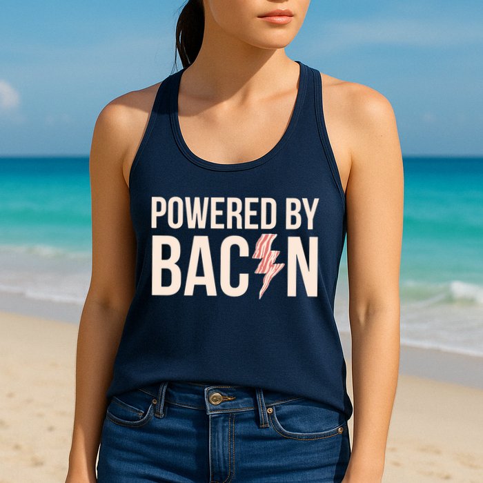 Powered By Bacon Womens Tank Top