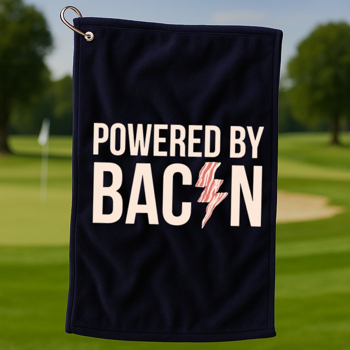 Powered By Bacon Golf Towel