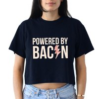 Powered By Bacon Crop Top
