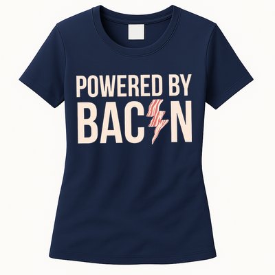 Powered By Bacon Womens T-Shirt