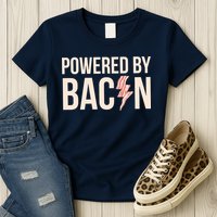 Powered By Bacon Womens T-Shirt