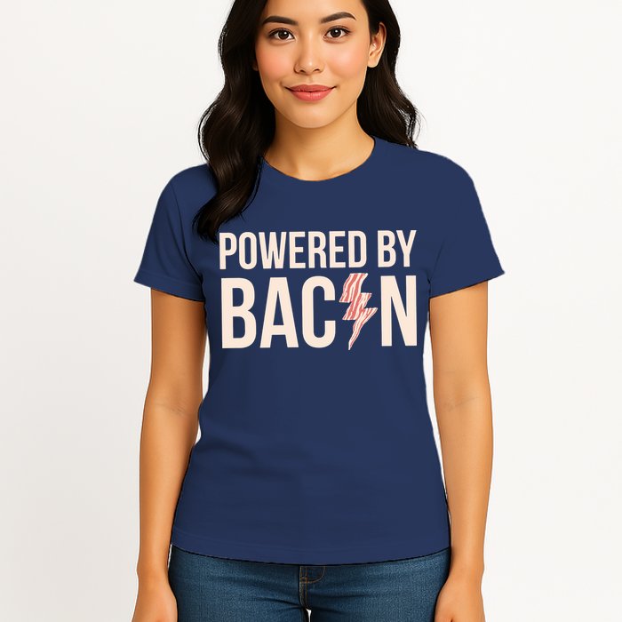 Powered By Bacon Womens T-Shirt
