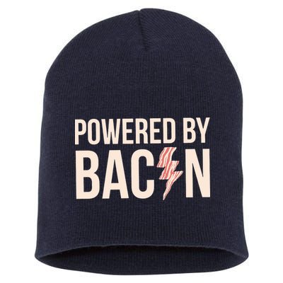 Powered By Bacon Short Acrylic Beanie