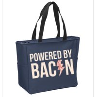 Powered By Bacon Zip Tote Bag