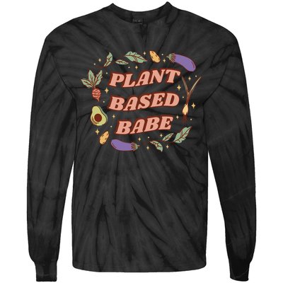 Plant Based Babe Vegan Life Tie-Dye Long Sleeve Shirt