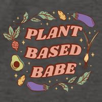 Plant Based Babe Vegan Life Vector Backpack