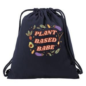 Plant Based Babe Vegan Life Drawstring Bag