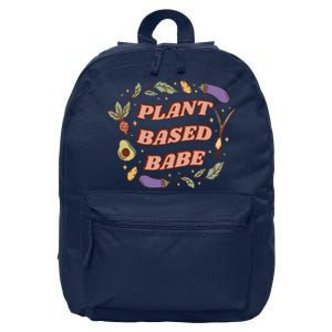 Plant Based Babe Vegan Life 16 in Basic Backpack