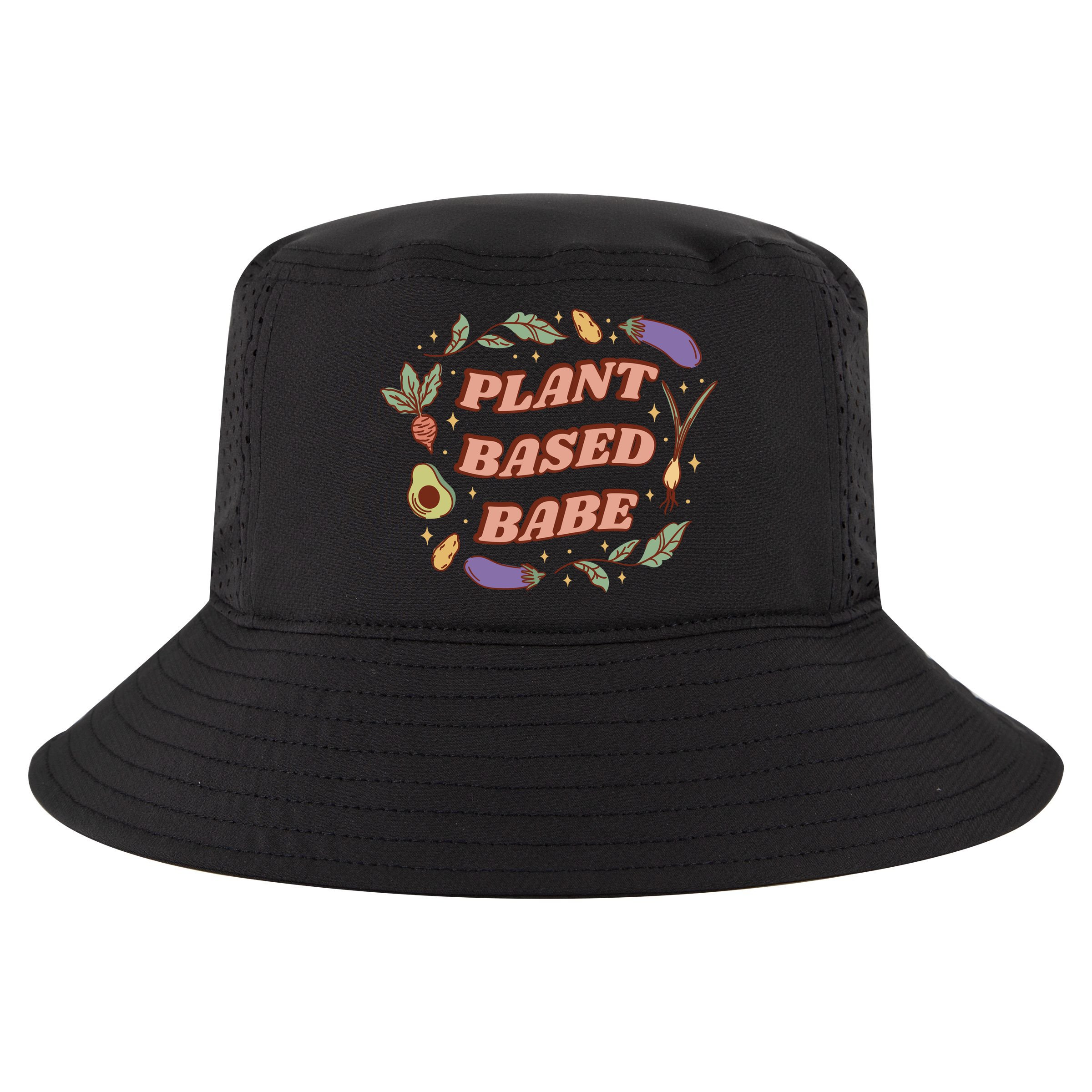 Plant Based Babe Vegan Life Cool Comfort Performance Bucket Hat