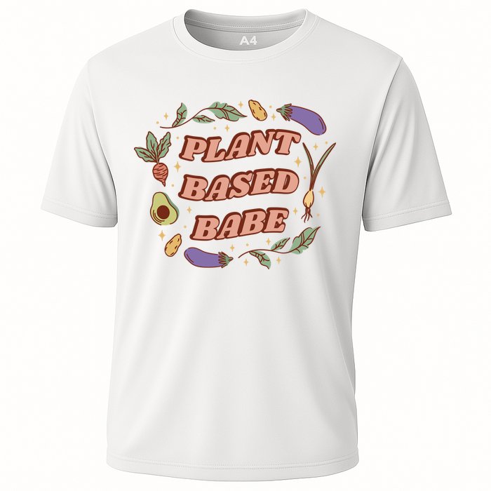 Plant Based Babe Vegan Life Cooling Performance Crew T-Shirt
