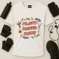 Plant Based Babe Vegan Life Cooling Performance Crew T-Shirt