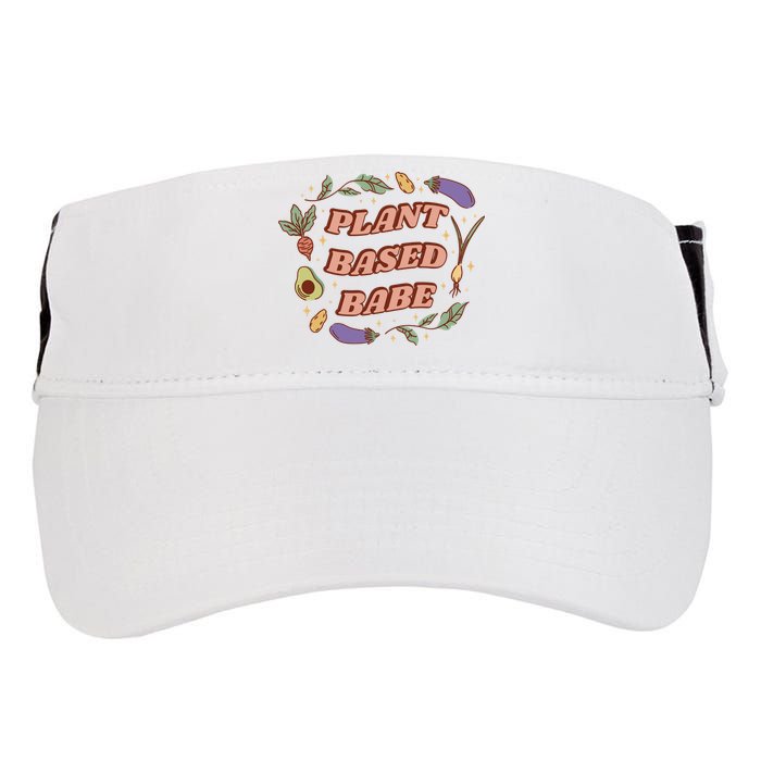 Plant Based Babe Vegan Life Adult Drive Performance Visor