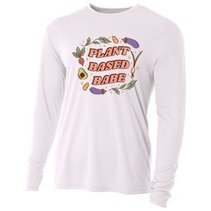 Plant Based Babe Vegan Life Cooling Performance Long Sleeve Crew