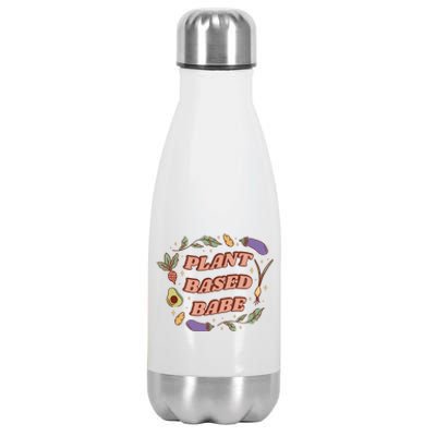 Plant Based Babe Vegan Life Stainless Steel Insulated Water Bottle