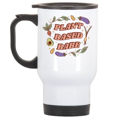 Plant Based Babe Vegan Life Stainless Steel Travel Mug