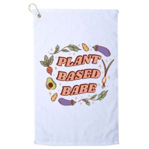 Plant Based Babe Vegan Life Platinum Collection Golf Towel