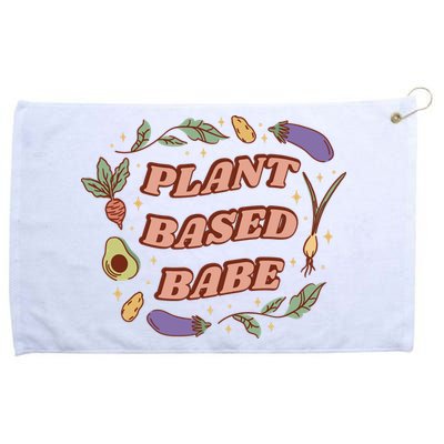 Plant Based Babe Vegan Life Grommeted Golf Towel