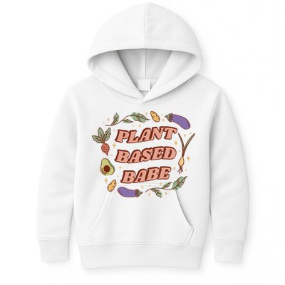 Plant Based Babe Vegan Life Kids Hoodie