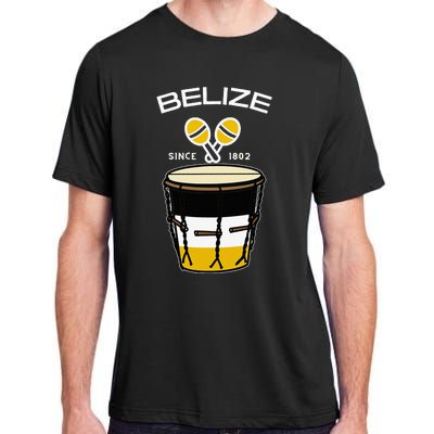 Proud Belizean Belize Since 1802 Garifuna Cultural Music Adult ChromaSoft Performance T-Shirt