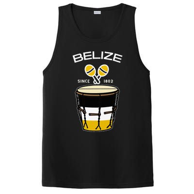 Proud Belizean Belize Since 1802 Garifuna Cultural Music PosiCharge Competitor Tank