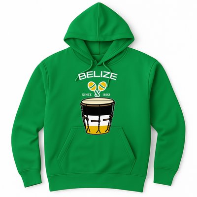 Proud Belizean Belize Since 1802 Garifuna Cultural Music Hoodie