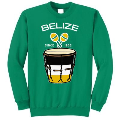 Proud Belizean Belize Since 1802 Garifuna Cultural Music Sweatshirt