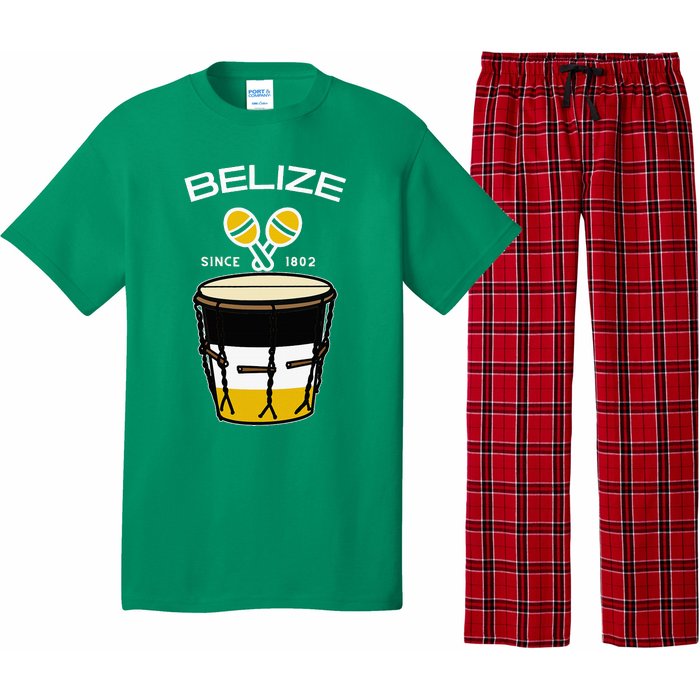 Proud Belizean Belize Since 1802 Garifuna Cultural Music Pajama Set