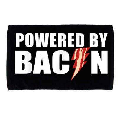 Powered By Bacon Microfiber Hand Towel