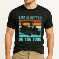 Pontoon Boat Boating Fathers Gift Life Is Better On The Toon Cooling Performance Crew T-Shirt