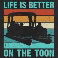 Pontoon Boat Boating Fathers Gift Life Is Better On The Toon 15oz Campfire Ceramic Mug