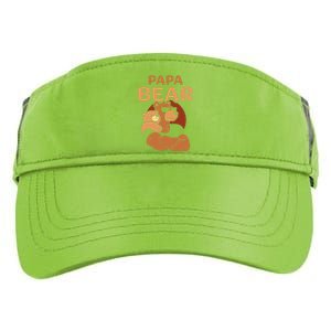 Papa Bear Bears Animal Pun Lover Dad Father Daddy Father's Adult Drive Performance Visor