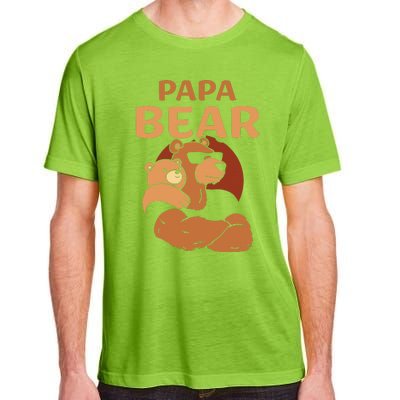 Papa Bear Bears Animal Pun Lover Dad Father Daddy Father's Adult ChromaSoft Performance T-Shirt