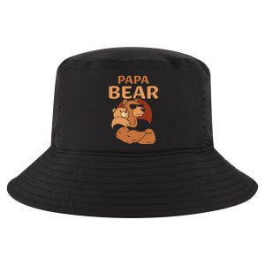 Papa Bear Bears Animal Pun Lover Dad Father Daddy Father's Cool Comfort Performance Bucket Hat