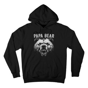 Papa Bear Best Idea Fathers Day Funny Bear Gifts Hoodie