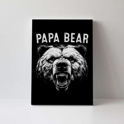 Papa Bear Best Idea Fathers Day Funny Bear Gifts Canvas